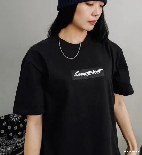 XL and Box L Futura 24SS Logo White S Black Tee M 0807